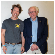 Sam Forstag and Senator Bernie Sanders