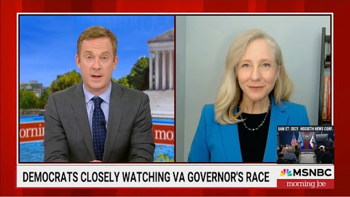 Abigail Spanberger on MSNBC's Morning Joe program