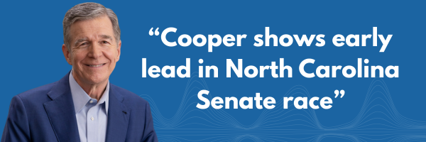 Cooper shows early lead in North Carolina Senate race