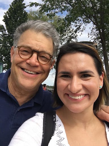 Al Franken and Peggy Flanagan