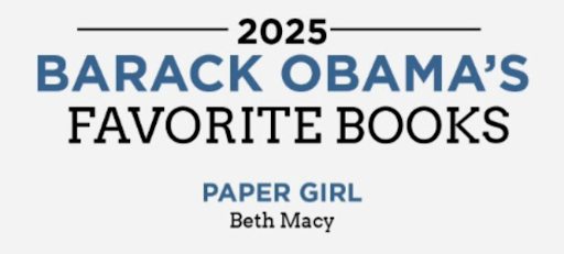 President Obama picks Paper Girl as one of his 2025 Favorite Books
