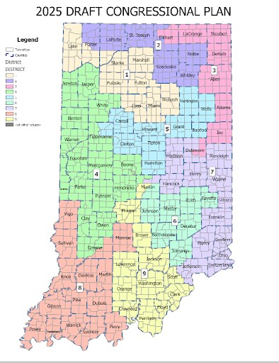 New Indiana Redistricting Map
