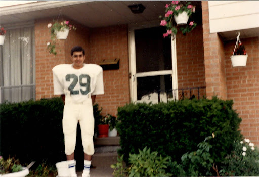 Raja in football uniform